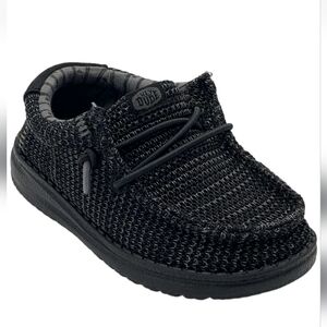 Hey Dude Kids Black Moccasins